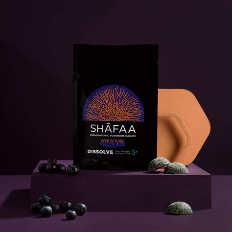 Shafaa — Dissolve Macrodose Magic Mushroom Gummies 5000mg Top Shelf