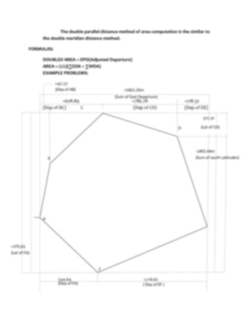 SOLUTION Area Computation Double Meridian Distance Double Parallel