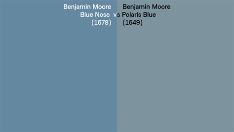 Benjamin Moore Blue Nose Vs Polaris Blue Side By Side Comparison