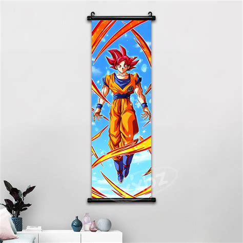 Dragon Ball Wandbilder Goku SSG Leinwandbilder Dragonballmerch De