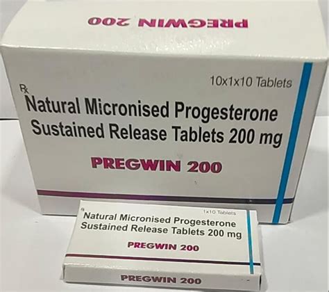 Mg Natural Micronised Progesterone Sustained Release Tablets