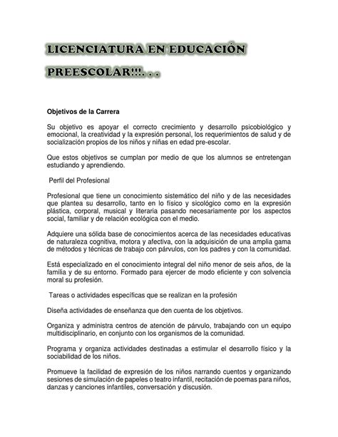 Licenciatura En Educaci On Preescolar By Catalina Gallego Franco Issuu