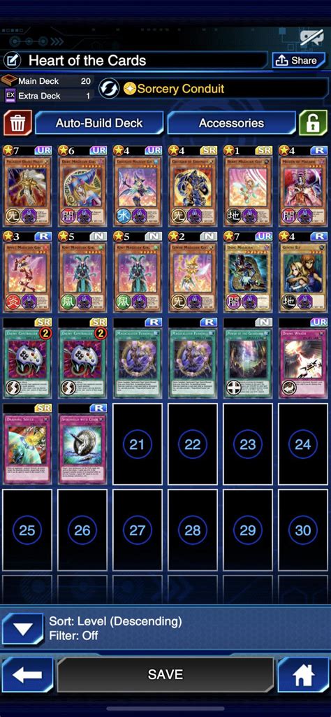 My Quintet Magician Deck with Magician Girls. Prolly 8000 gems spent ...