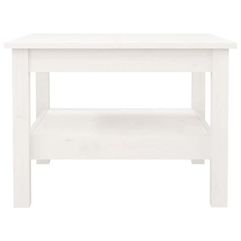 Table Basse Blanc X X Cm Bois Massif De Pin Salalis Sp