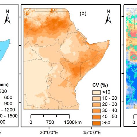 Spatial Distribution Of Annual Rainfall During The Period 1981 2016 Download Scientific