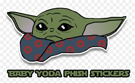 Image Of Baby Yoda Donut Stickers Baby Yoda Sticker Art Hd Png