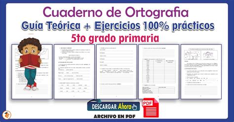 Material Educativo Cuaderno Para El Uso Correcto De La Ortograf A