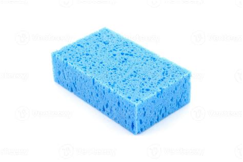 blue sponge isolated on white background 958957 Stock Photo at Vecteezy