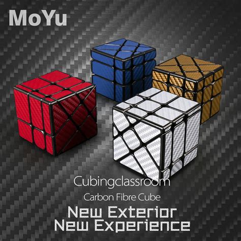 Cubing Classroom Puzzle 3x3x3 Carbon Fiber Magic Speed Fisher Cube Moyu