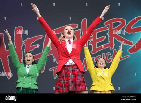 The Cast Of The Musical Heathers Perform Live On Stage At West End Live