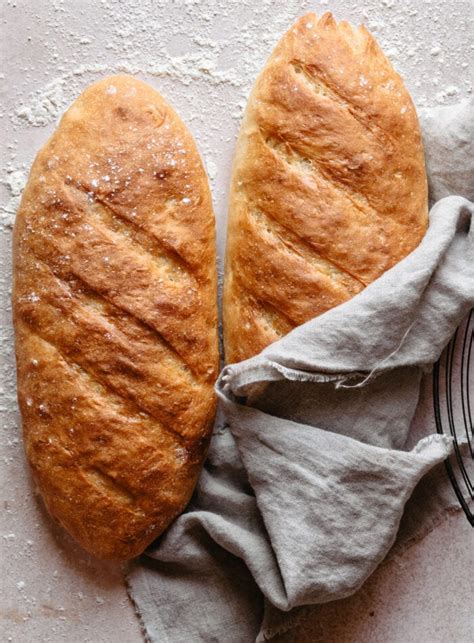 4 Ingredient French Bread No Knead And Ready In 1 Hour Kirbies Cravings