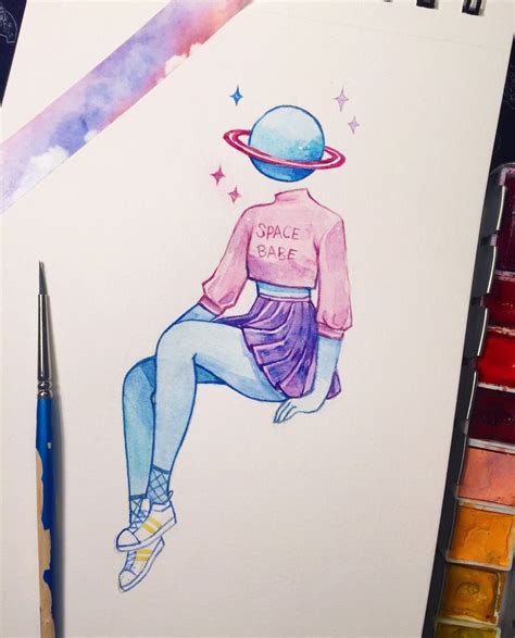 Space Babe A Babe From Space Spacedrawings Space Babe A Babe From