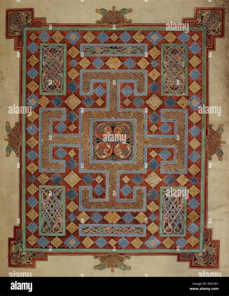 Lindisfarne Gospels Carpet Page Hi Res Stock Photography And Images Alamy