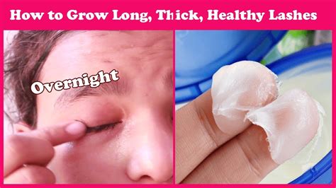 How To Make Eyelashes Longer With Vaseline Overnight Youtube