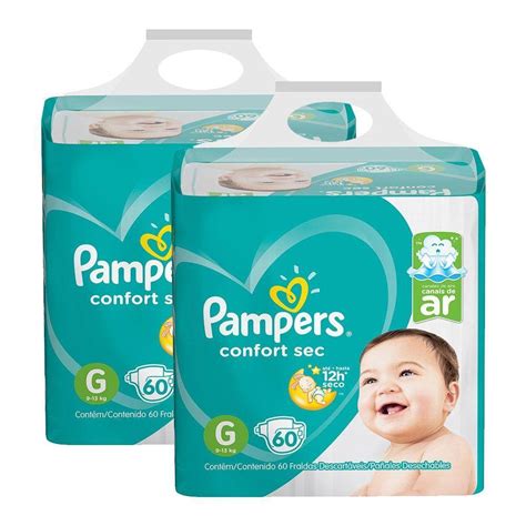 Fraldas Pampers Confort Sec G Unidades Casas Bahia