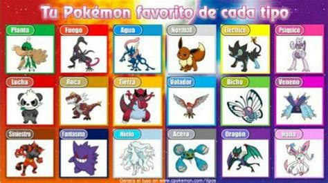 Mis Pokémon favoritos de cada tipo Pokémon En Español Amino