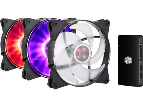Cooler Master MasterFan Pro 140mm RGB Computer Case Fans w/RGB ...