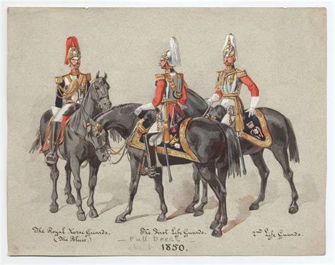 The Royal Horse Guards The First Life Guards 2nd Life Guards 1850