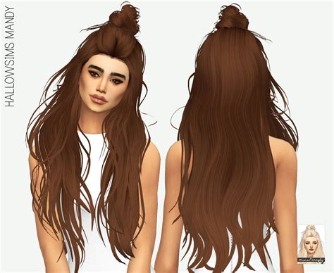 Missparaply Hallowsims Mandy Solids Sims Hair Sims Sims