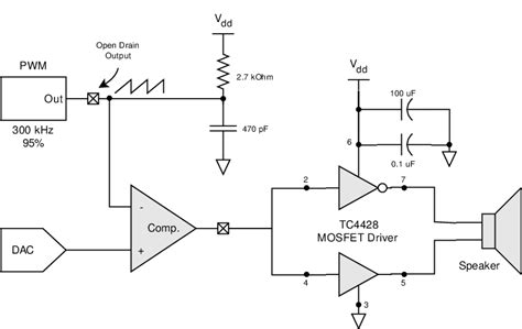 Class D Power Amplifier Schematic Diagram