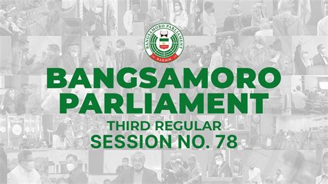 Bangsamoro Parliament Session No 78 Live Youtube