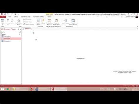 Creating Lookup Values Ms Access Database Youtube