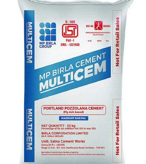 Mp Birla Multicem Cement Kg At Rs Bag In Koderma Id