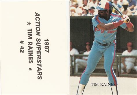 1987 Action Superstars Series II Raines Tim Tim Peichel Flickr