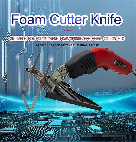 Electric Hot Knife Cutter Eps Foam Cutter Styrofoam Heat Cutting Grooving Machine Portable