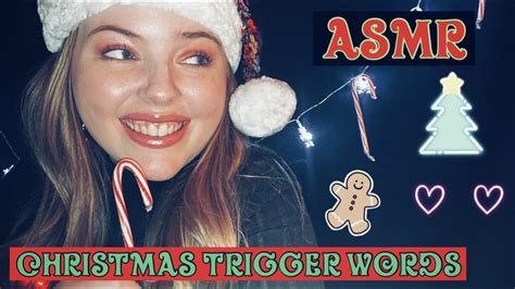 Asmr Christmas Trigger Words Youtube