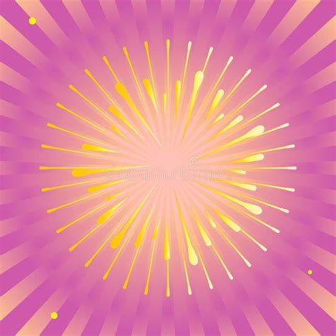 Clatement Des Rayons De Soleil Sunburst Abstract Sunrise Rose Et