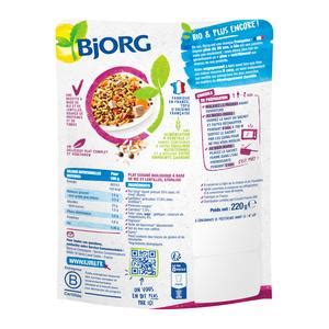 Promotion Bjorg Veggie Riz Lentilles à l Indienne Plat Cuisiné Bio