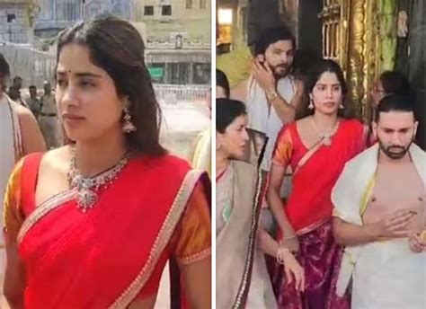 Janhvi Kapoor Offers Prayers At Tirumala Temple With Rumoured Boyfriend