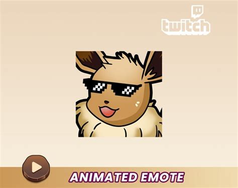 Animated Eevee Pokemon Emote For Twitch Discord And Youtube Etsy