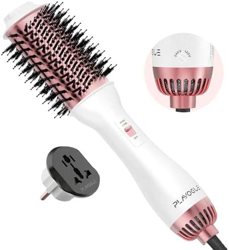 Amazon Hair Dryer Brush Wizchark Dual Voltage Hot Air Brush For Straightening Curling