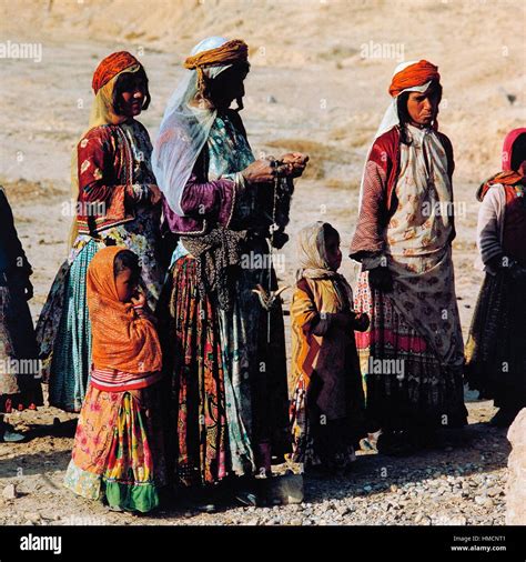 Qashqai Women And Girls Zagros Mountains Iran Stock Photo Royalty