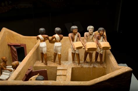 Model Of A Granary With Scribes Middle Kingdom The Metropolitan