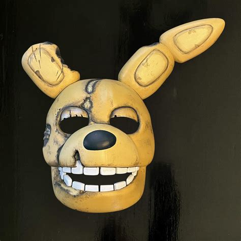 Spring Bonnie Yellow Rabbit Mask Stl Digital Download Fnaf Five