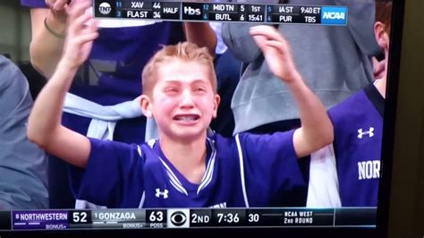 Northwestern Fan Crying And Freaking Out Youtube