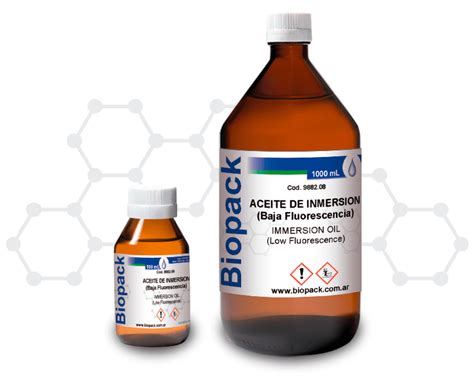 Biopack® Productos Químicos - ACEITE DE INMERSION (Fórmula Mejorada)