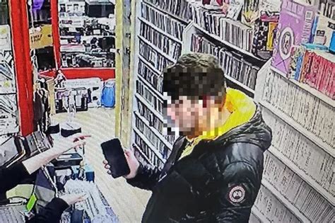 Brazen Thief Caught On Cctv Swiping Phones At Scots Shop As Pal