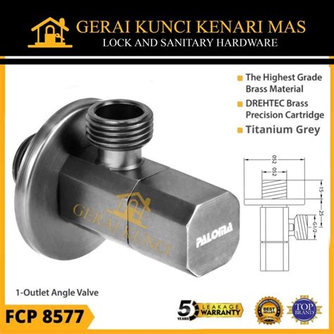 Jual PALOMA FCP 8577 Keran Stop Toilet WC Jet Shower Valve Tembok Kran