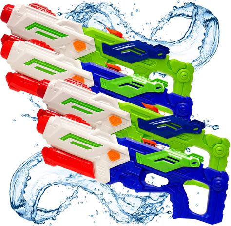 4 Pack Big Size Water Guns For Kids Adults Super Squirt