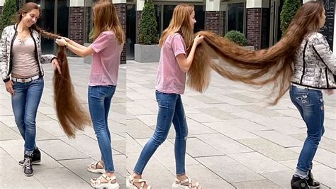 RealRapunzels Floor Length Hair Show In Public Preview YouTube