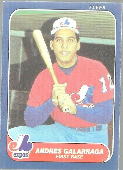 Fleer Update Andres Galarraga U Montreal Expos Baseball Card