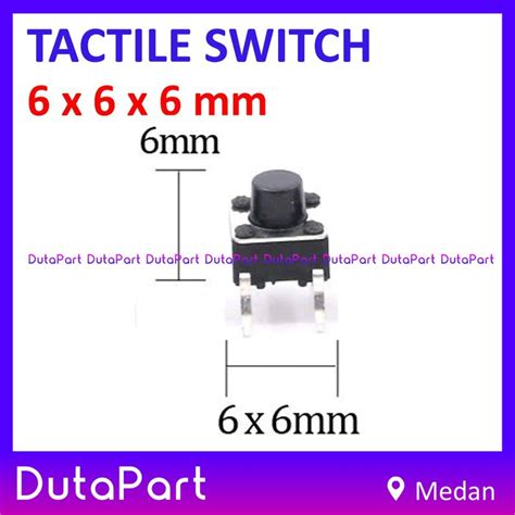 Jual Tactile Switch Push Button 6x6x6 Mm 6x6 X 6mm PCB Mount Mini Micro