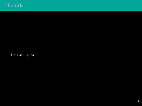 Beamer: change header background color - TeX - LaTeX Stack Exchange