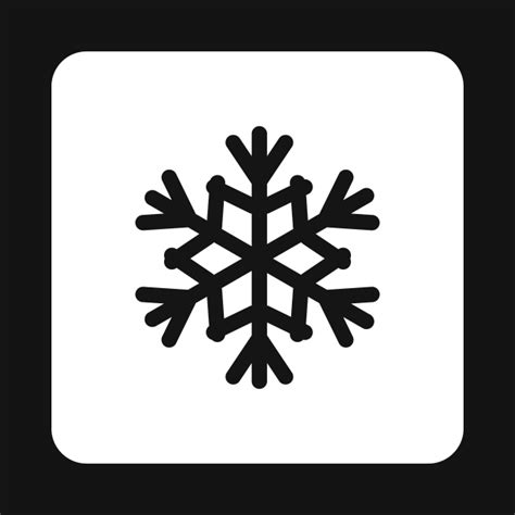 Simple Snowflake Vector Png Images Snowflake Icon In Simple Style