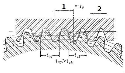 Central Cross Section Of Dual Lead Worm Gear Worms Gear Sets Gears