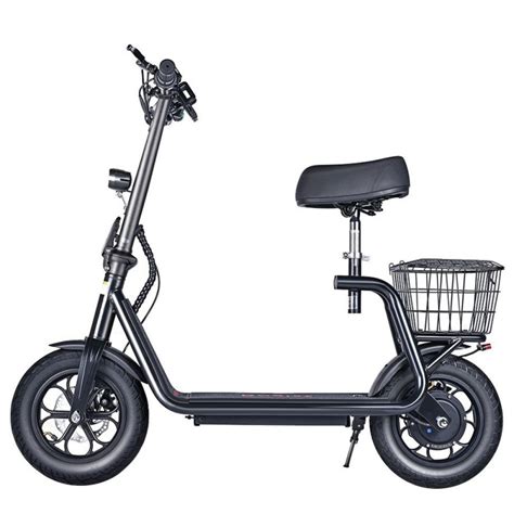 Bogist M Pro Electric Scooter With Seat And Cargo Carrier Inch